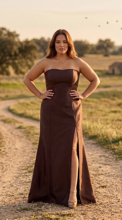 Vestido 2 em 1 Com Flores no Ombro