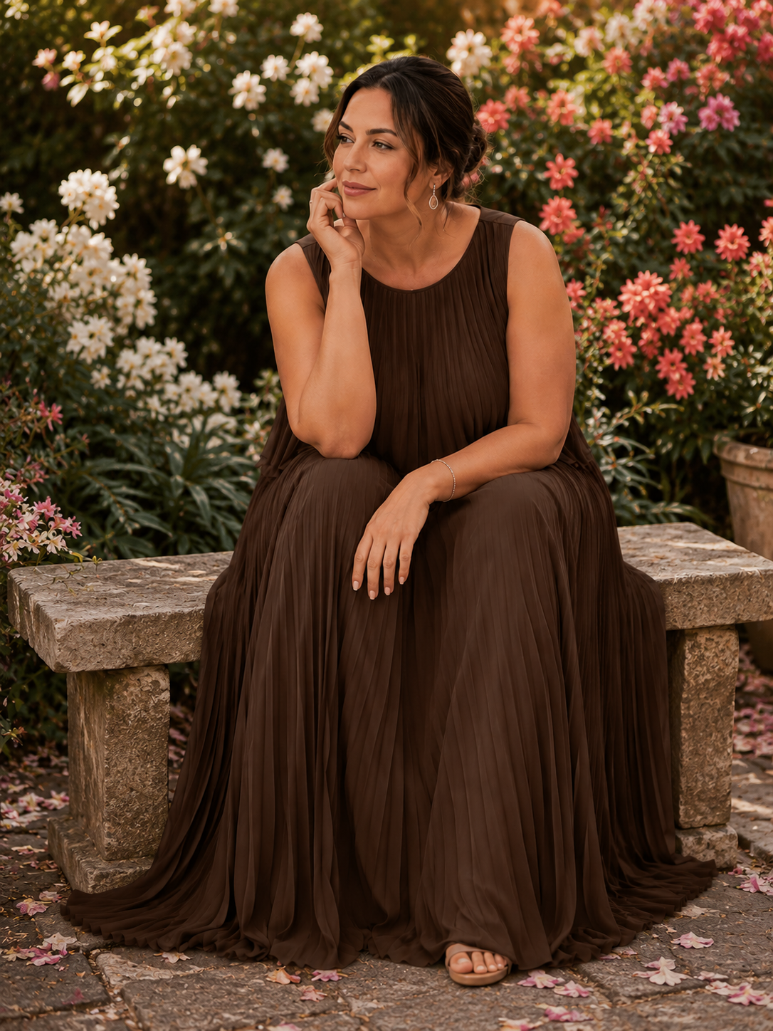 Vestido Todo Plissado