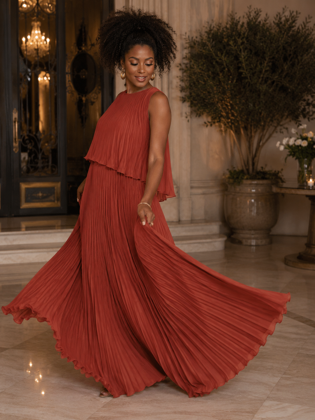 Vestido Todo Plissado