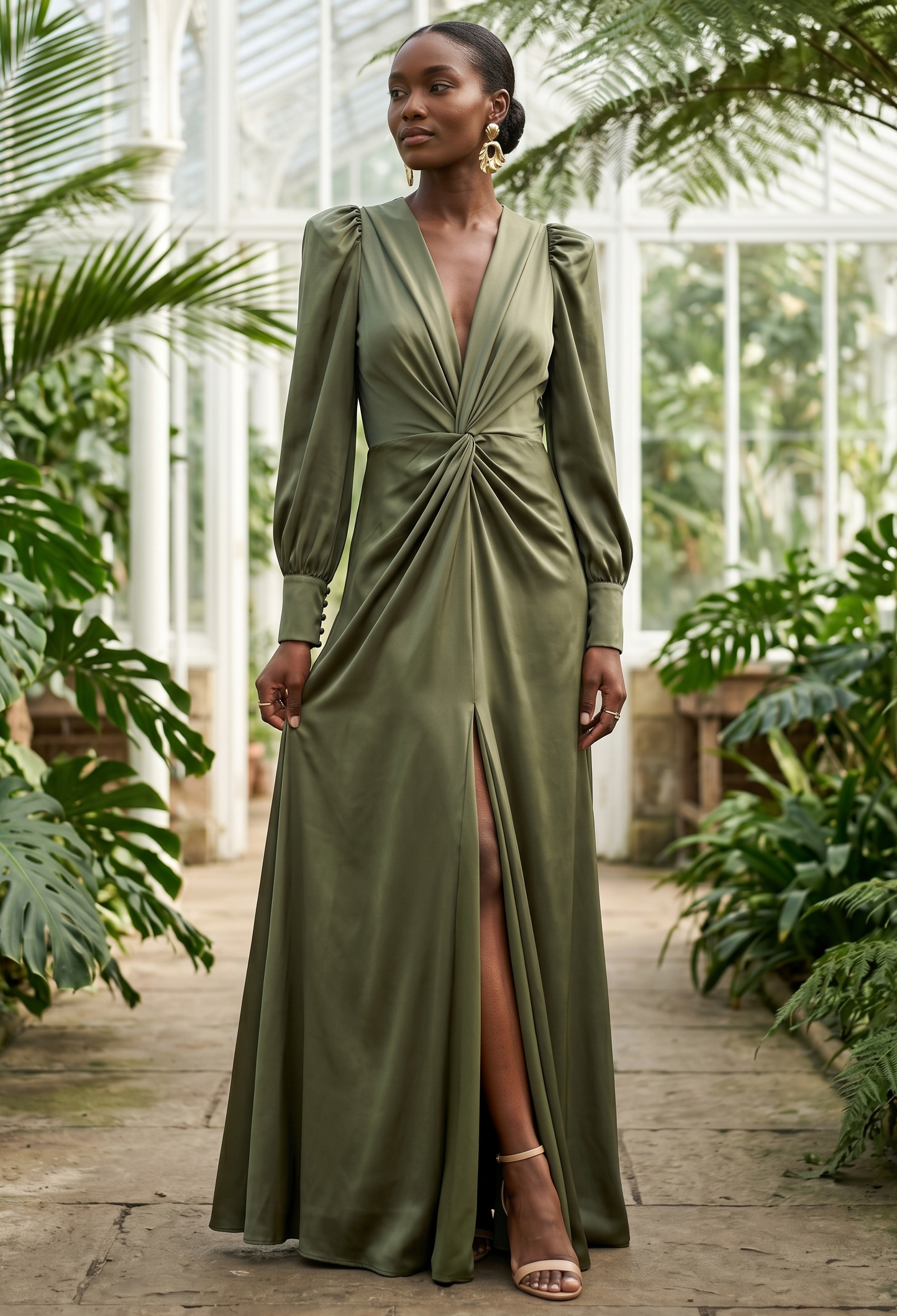 Vestido de Manga Longa